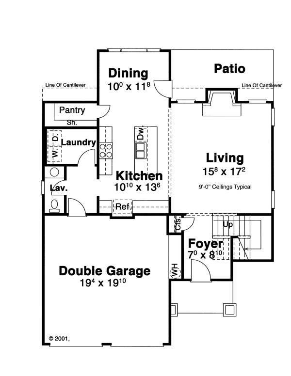 First Floor image of KINCAID House Plan